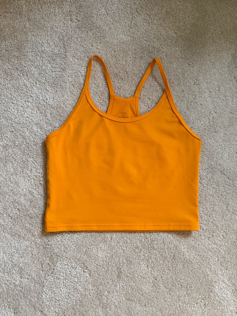 Fleo Women's Orange Cropped Tank